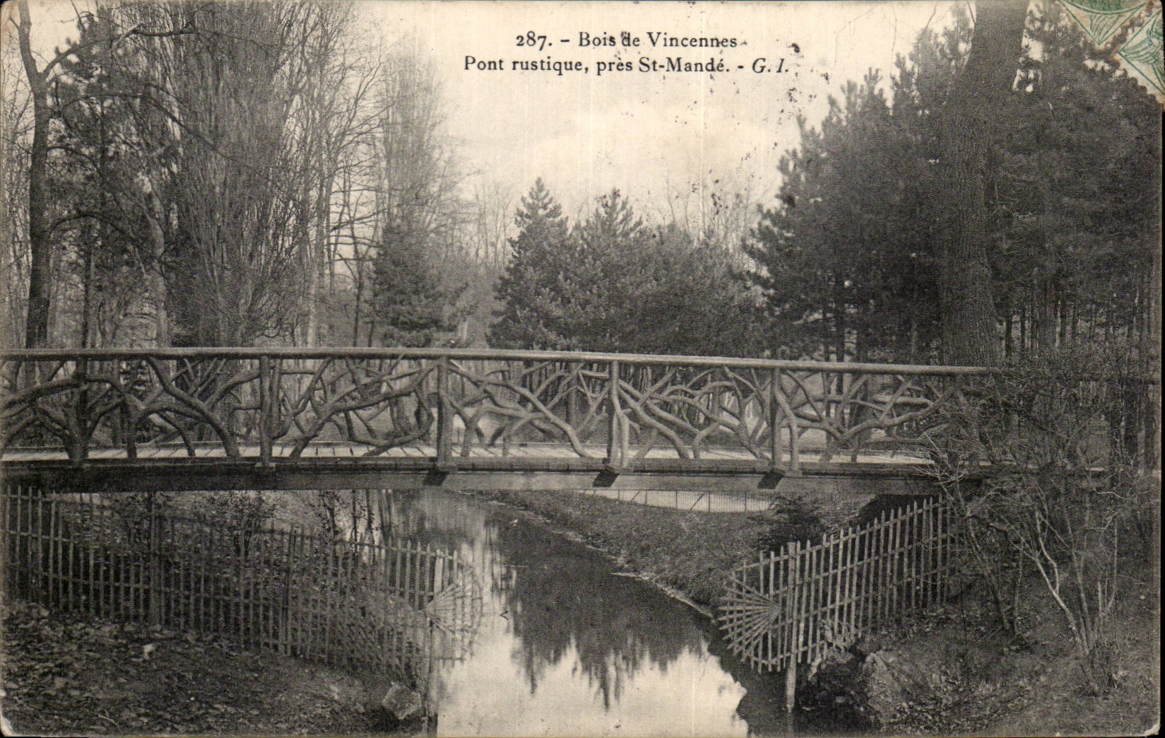 CPA Wood of rustic Vincennes Bridge close St mande