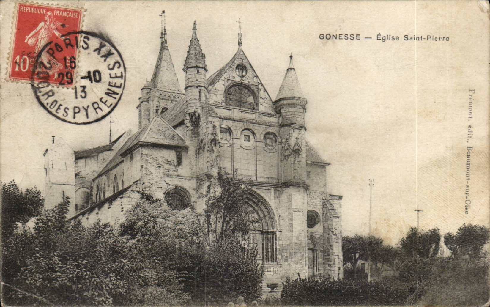 CPA Gonnesse Church Saint Pierre