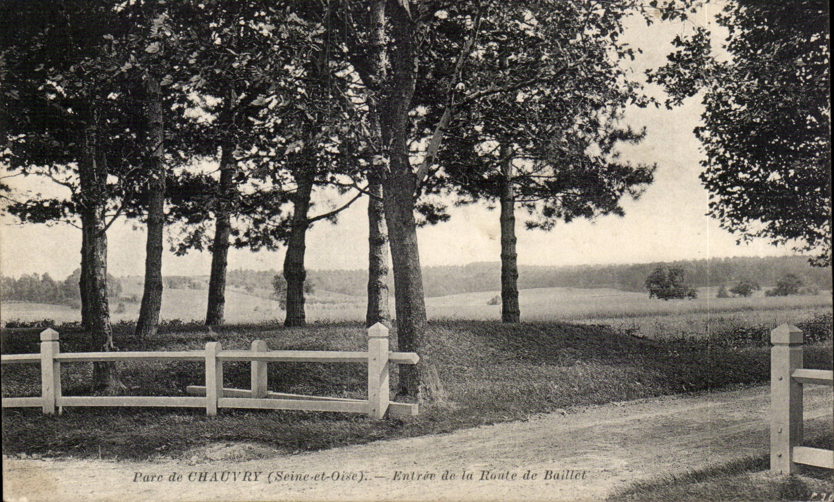 CPA Park des Chauvry Eingangs der Strasse von Baillet
