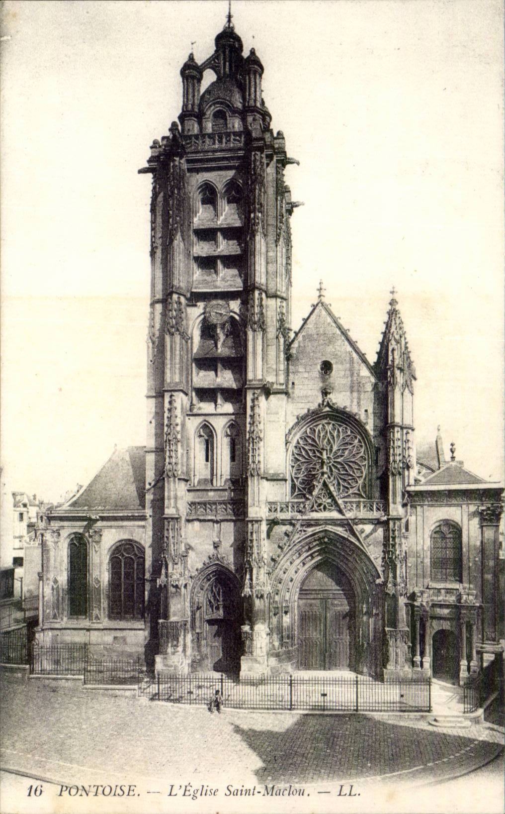 CPA Pontoise Church Saint Maclou