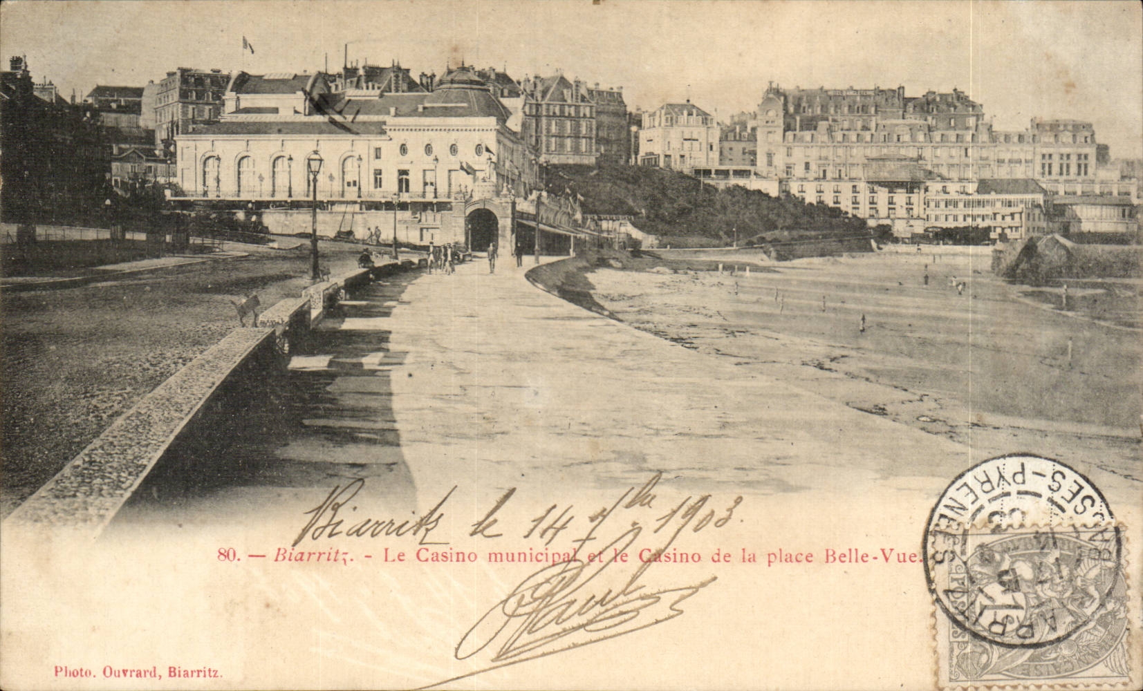 CPA Biarritz Le casino municipal 