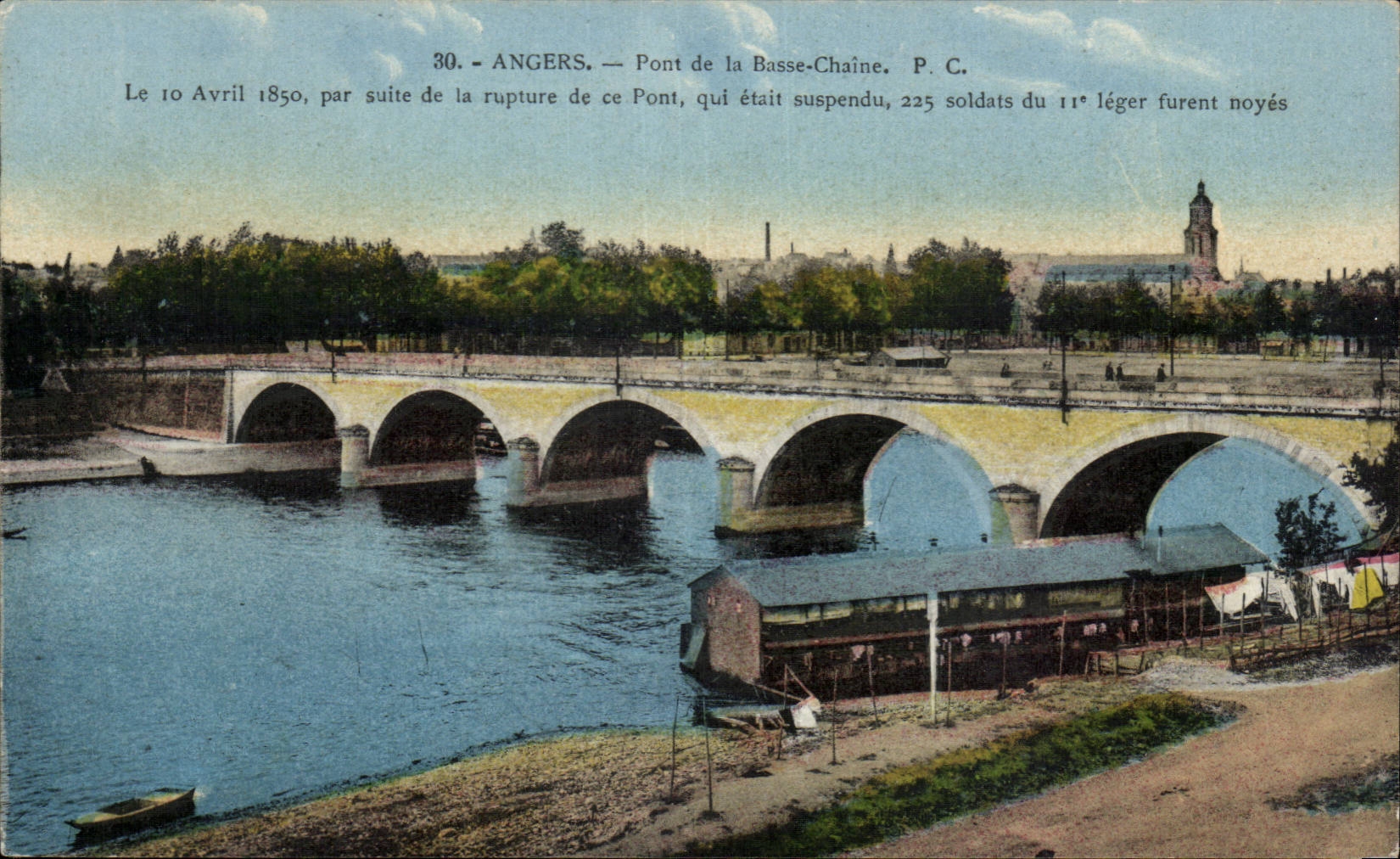 CPA Angers Bridge of the low Chain