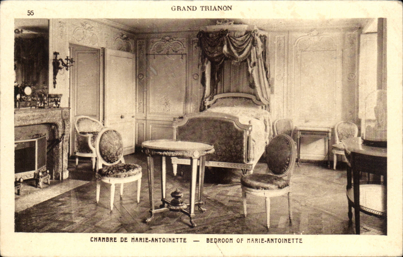 CPA Versailles Large Trianon Room of Marie Antoinette