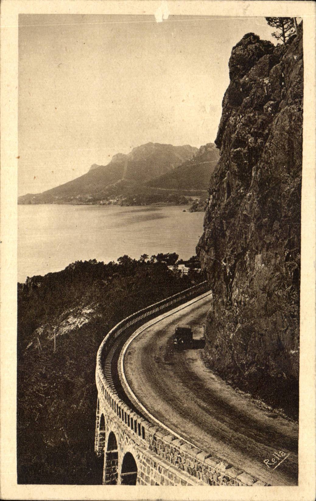 CPA Strasse des Goldgesimses zwischen theoule und den trayas