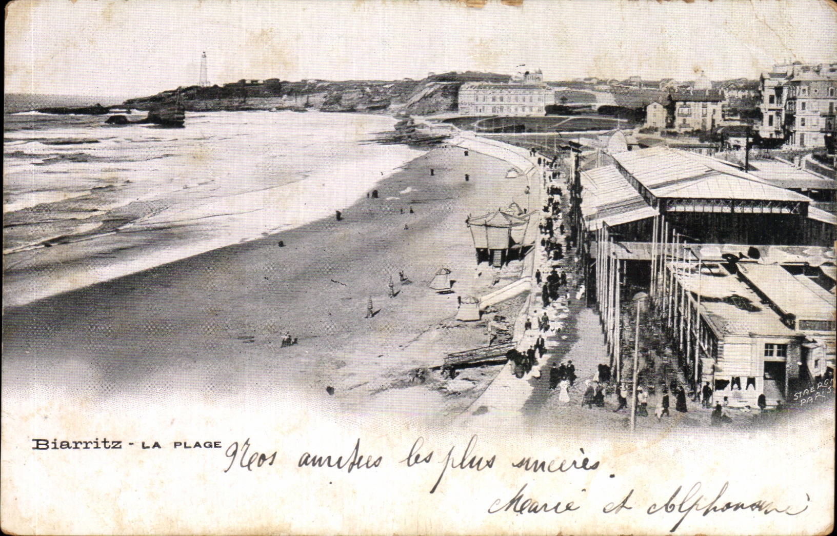 CPA Biarritz the beach