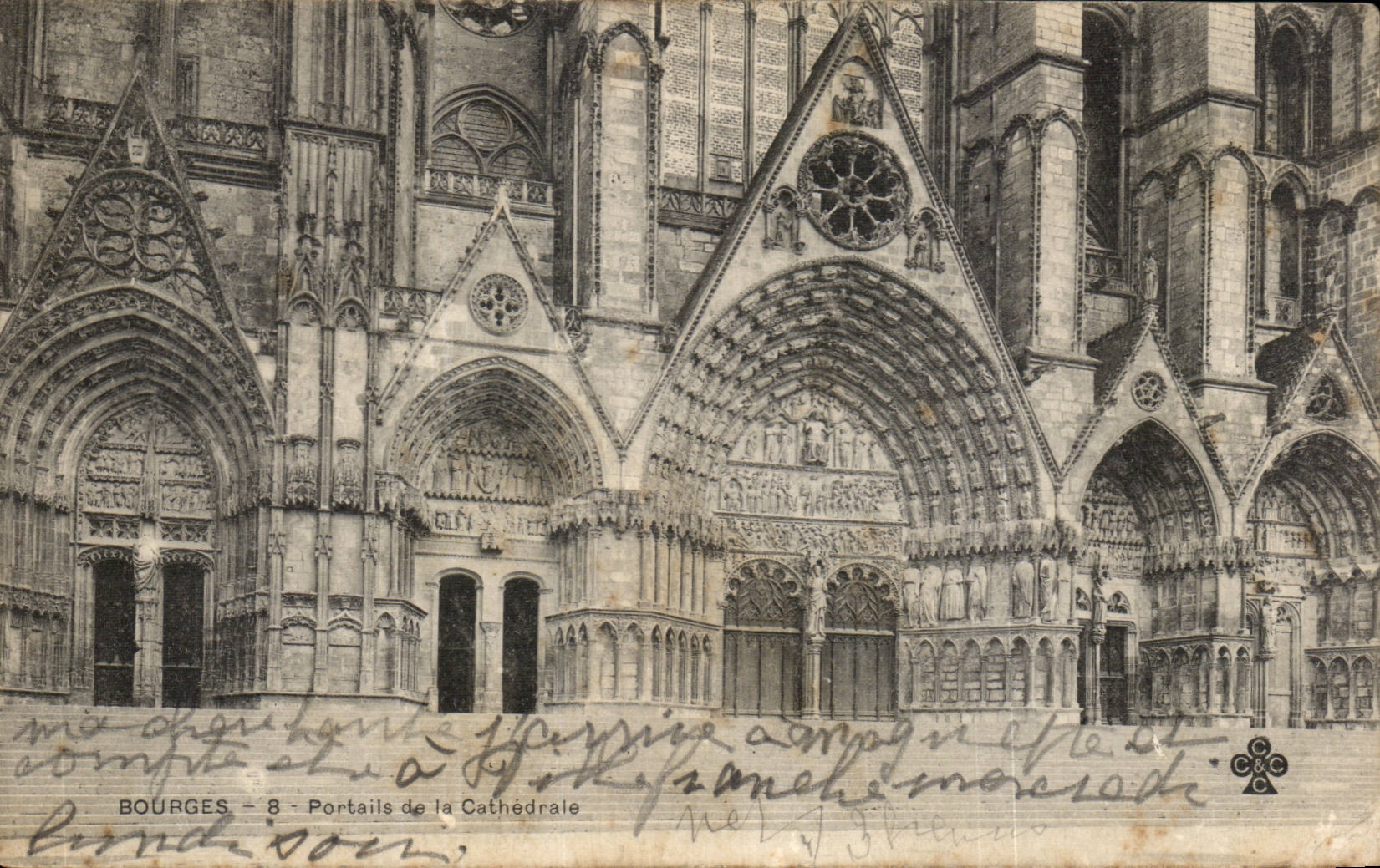 CPA Bourges Gatter und Kathedrale