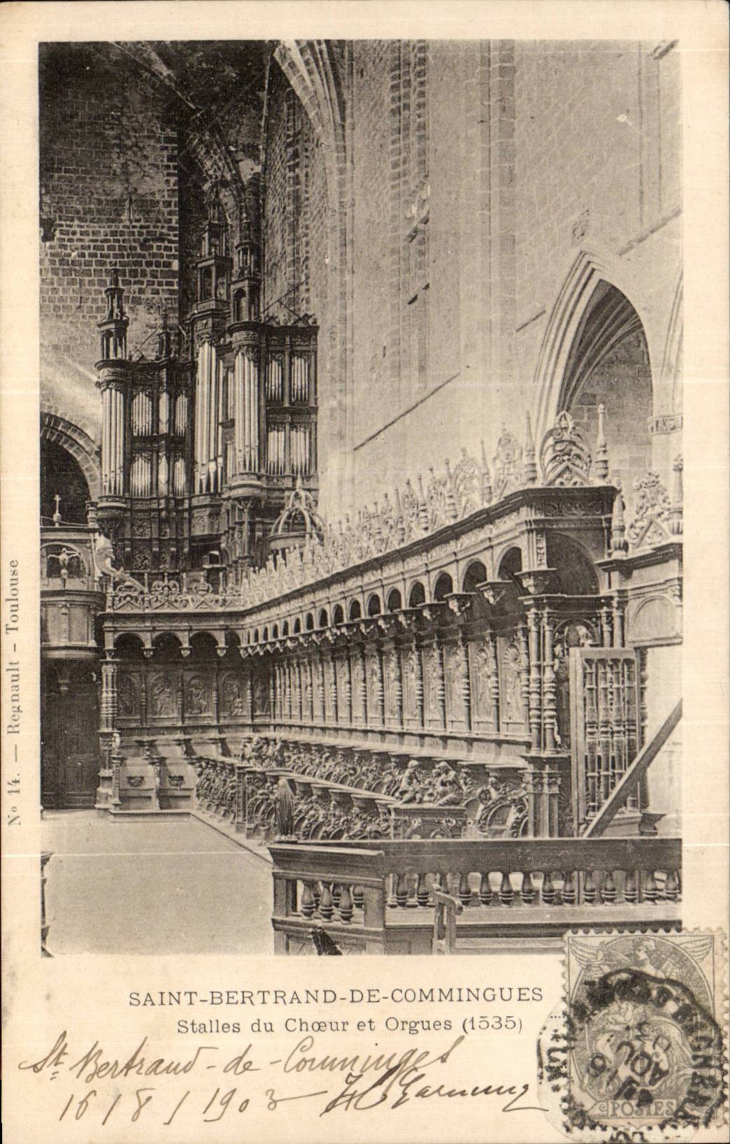 CPA St Bertrand de Comminges Stalls des Chors und des Organs