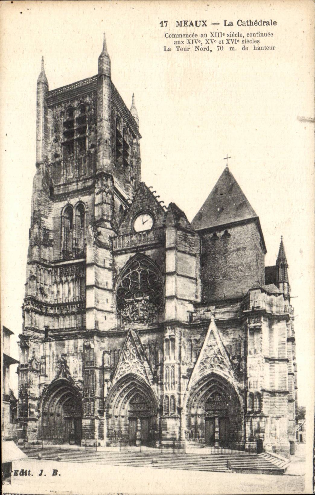 CPA Meaux the cathedral