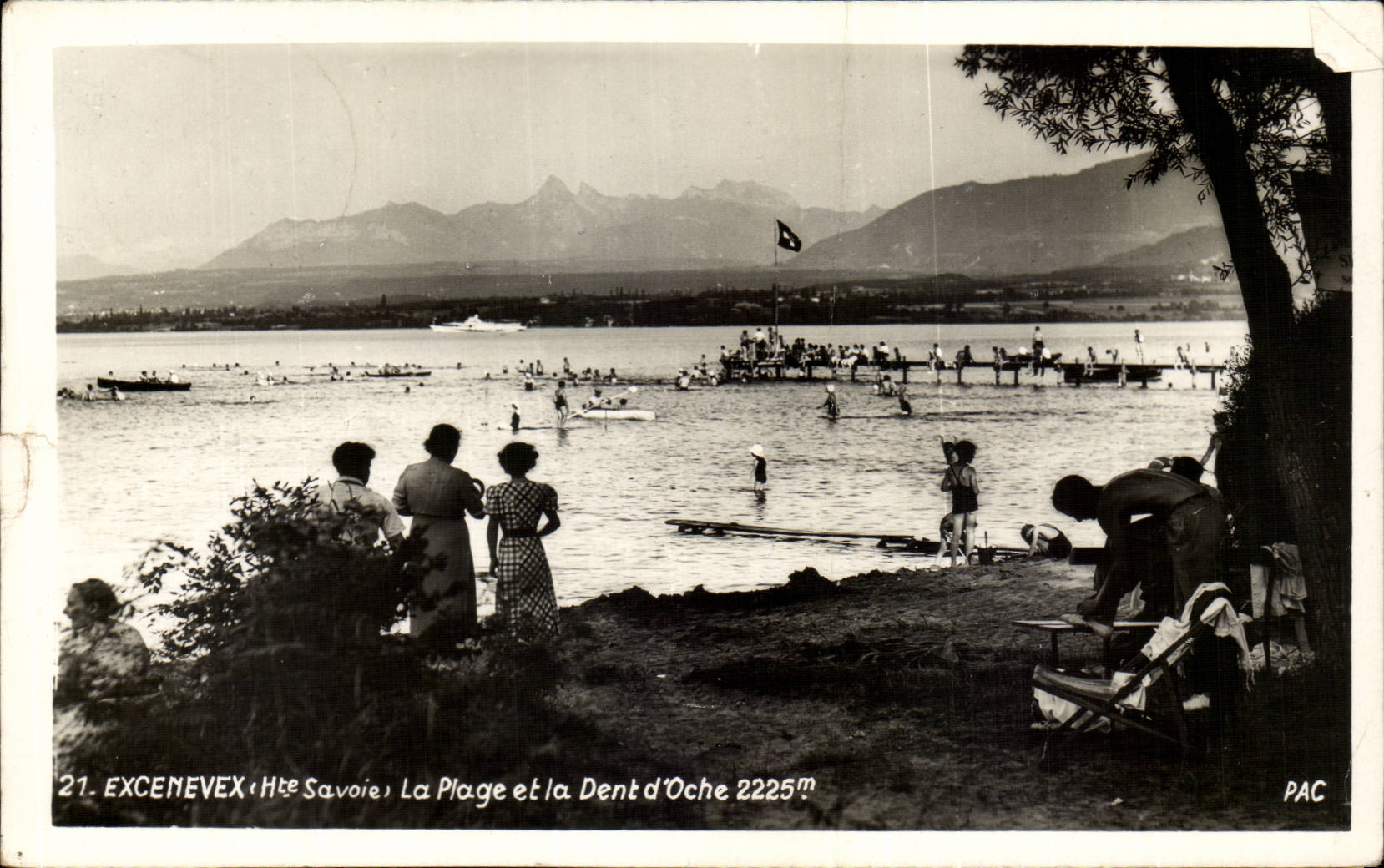 CPA Excenevex the beach and the tooth of Oche