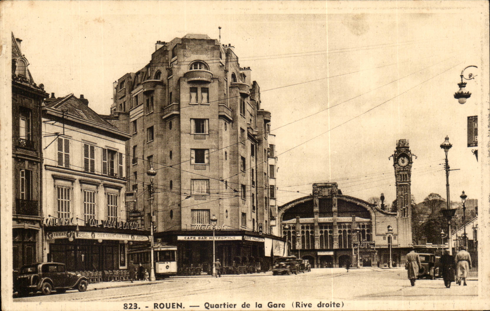 CPA Rouen District of the station (Right Bank)