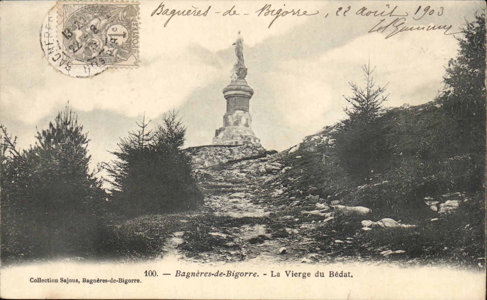 CPA Bagneres de Bigorre the virgin of Bedat