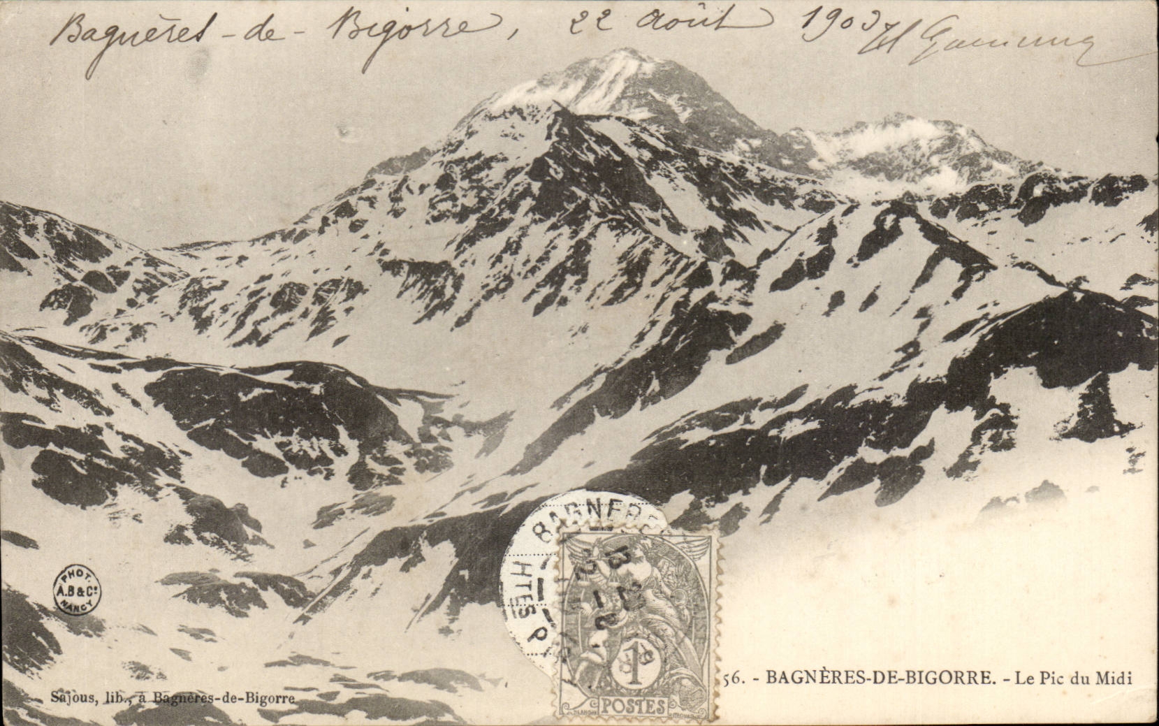 CPA Bagneres de Bigorre the peak of Midday