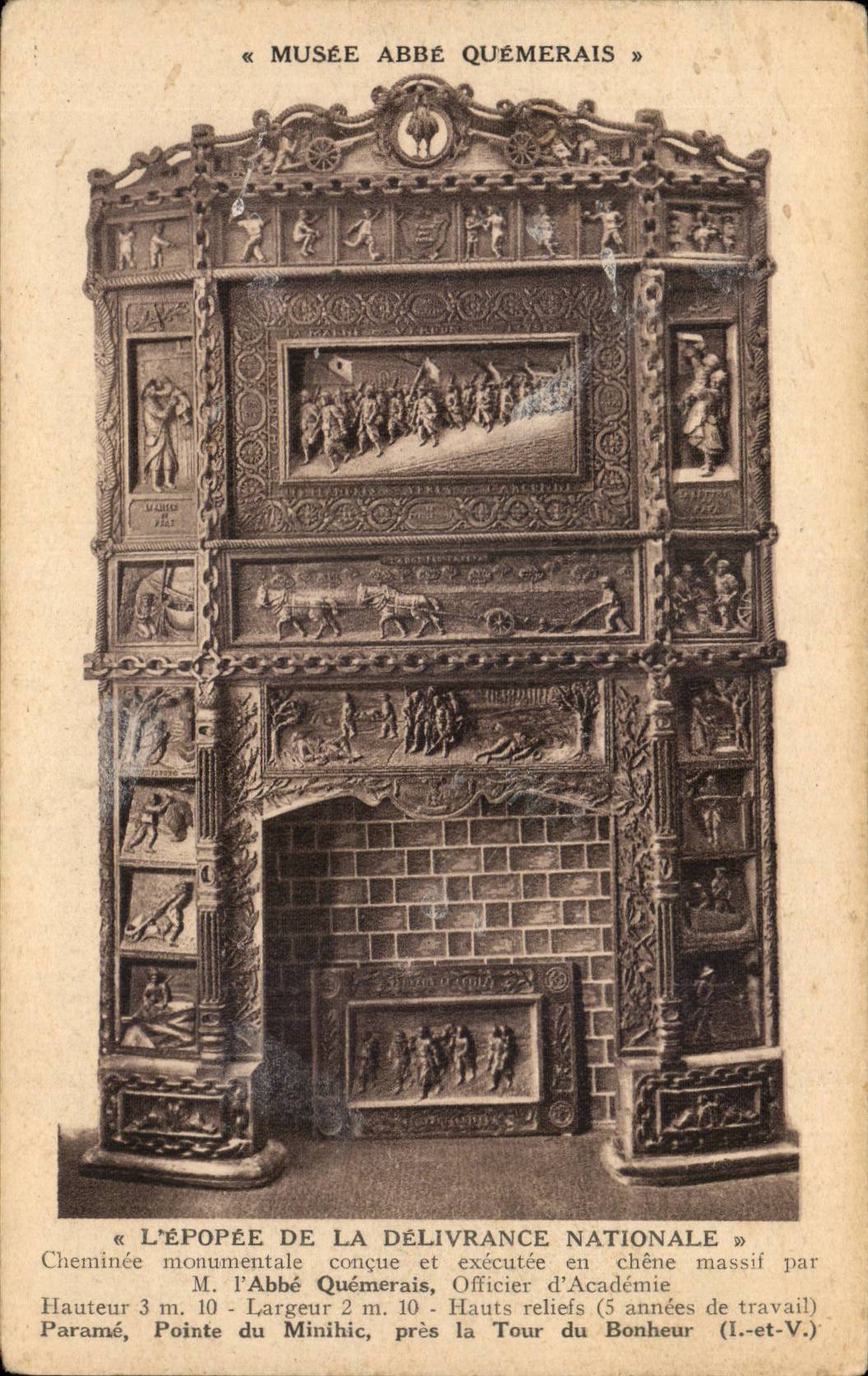 CPA Museum Abbot Quemerais Epopee of the national delivery