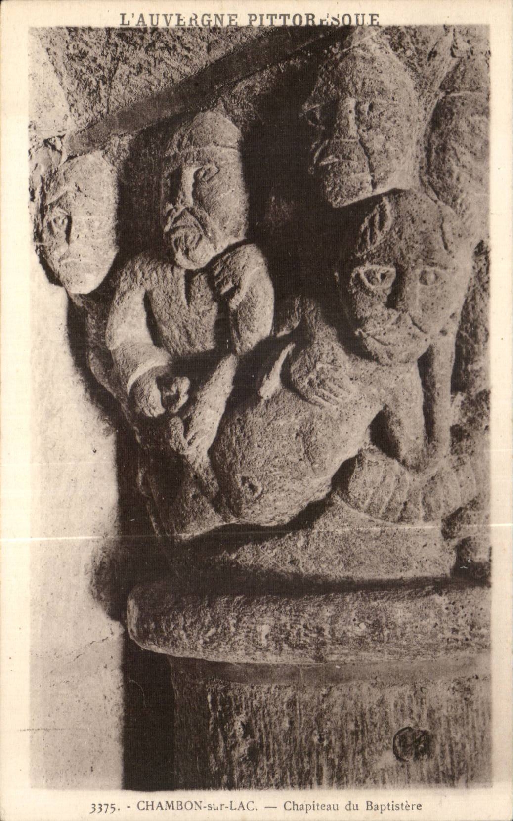 CPA Chambon the lake Baptistry