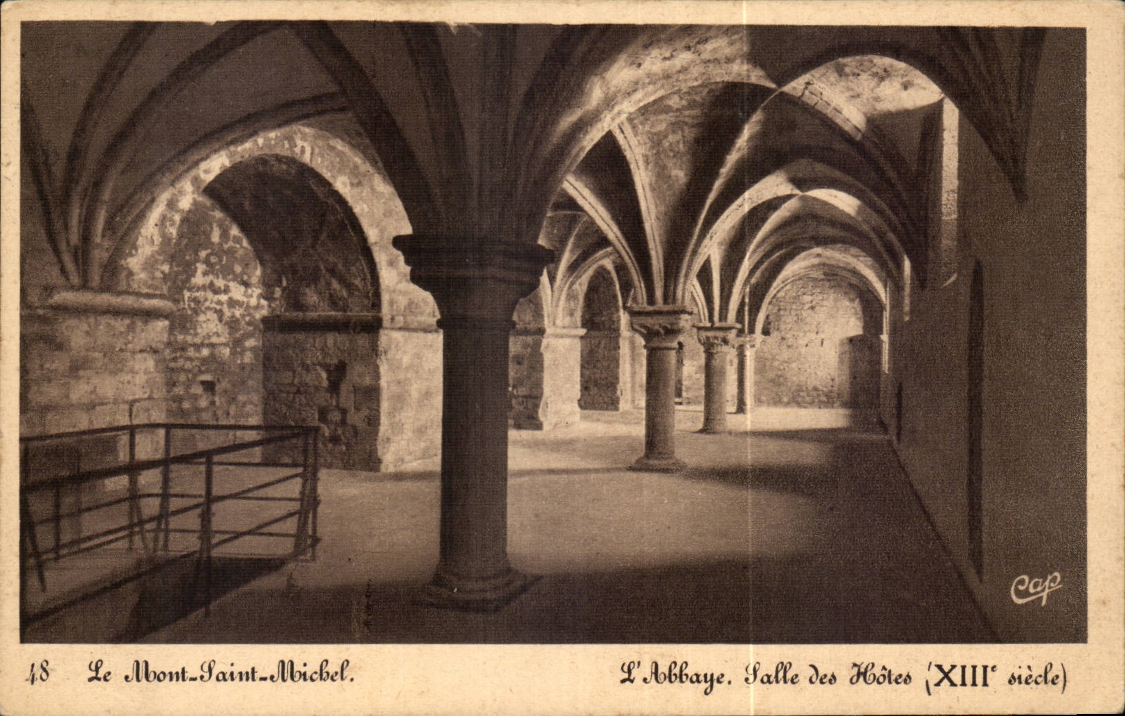 CPA Mont Saint Michel Village hall Abbey