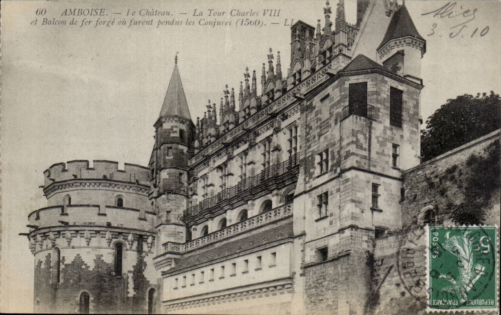 CPA Amboise Le chateau La tour Charles VII