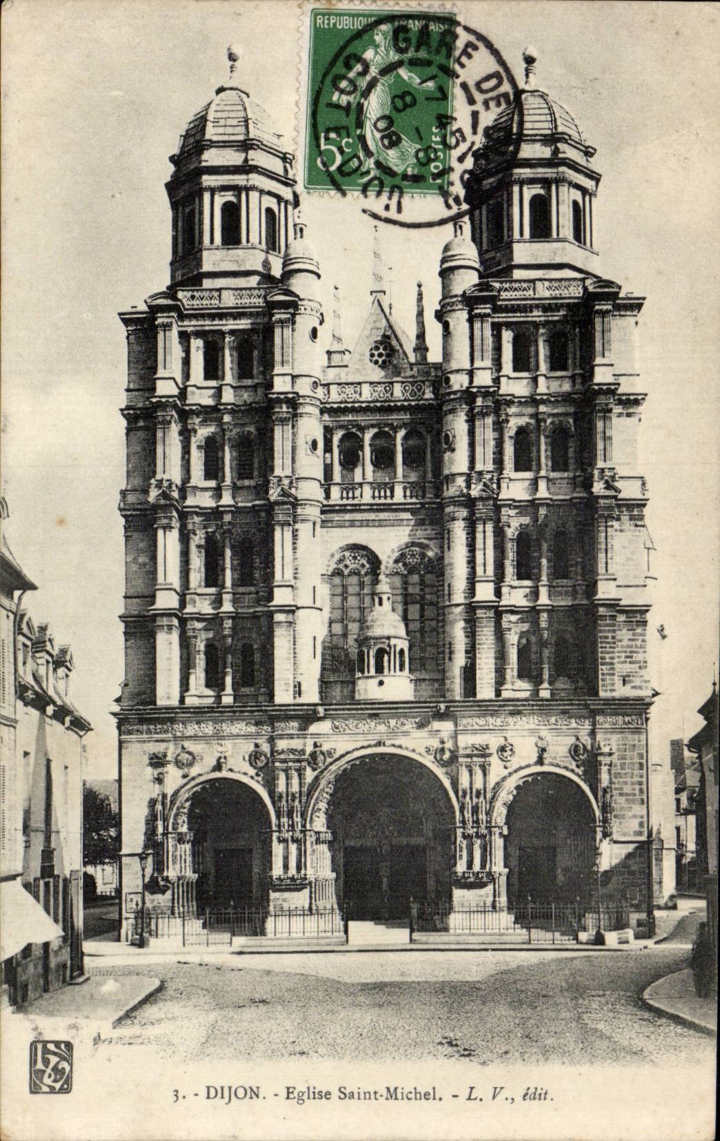 CPA Dijon Church Saint Michel