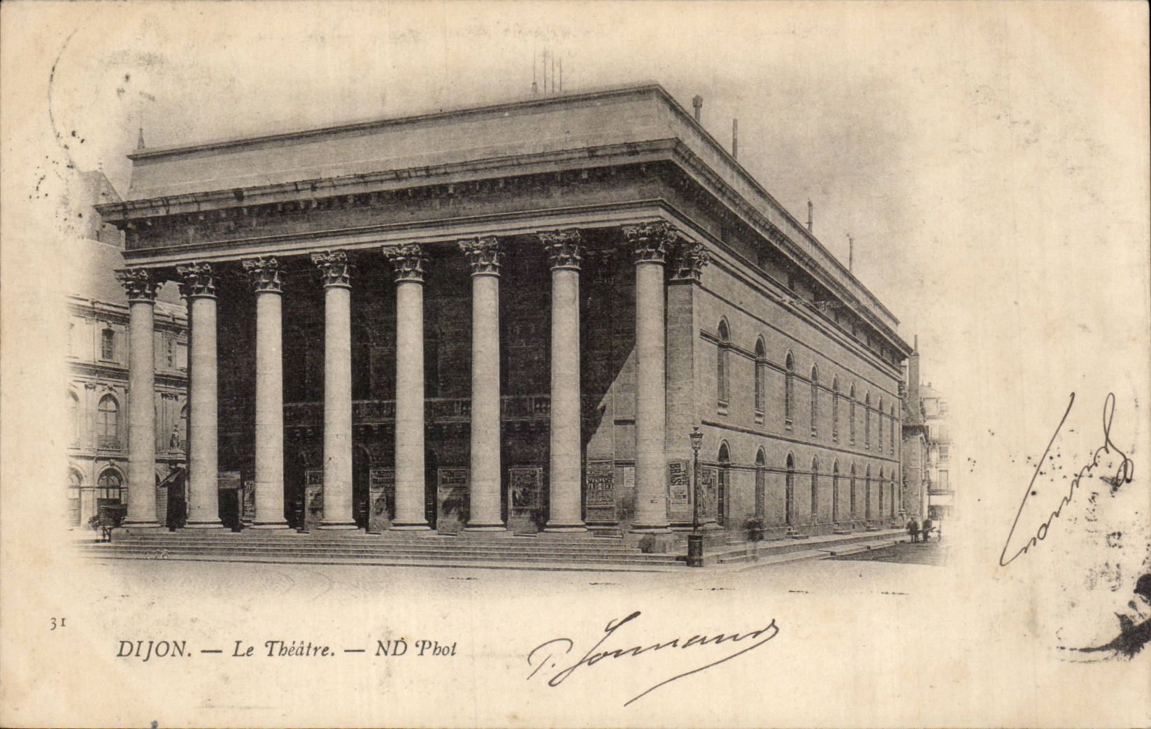 CPA Dijon the theater