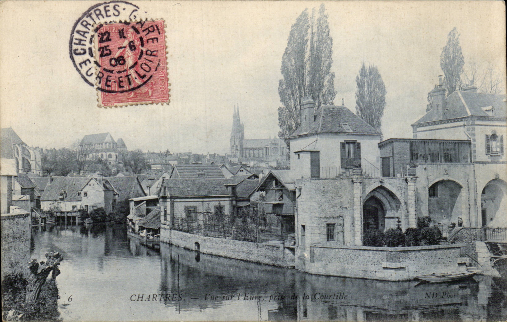 CPA Chartres Seen on the Eure taken of Courtille