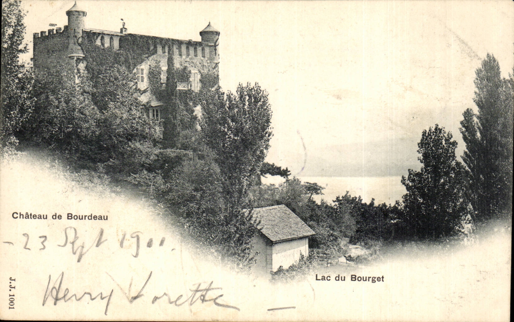 CPA Lake of Le Bourget Castle of Bourdeau