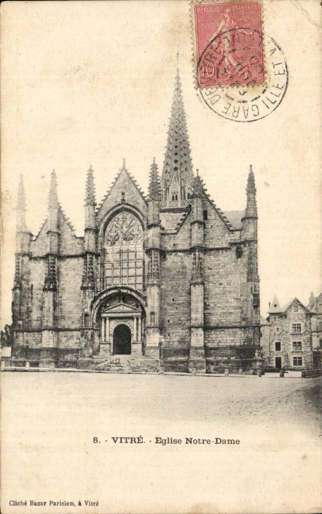 CPA Vitre Eglise Notre DAme