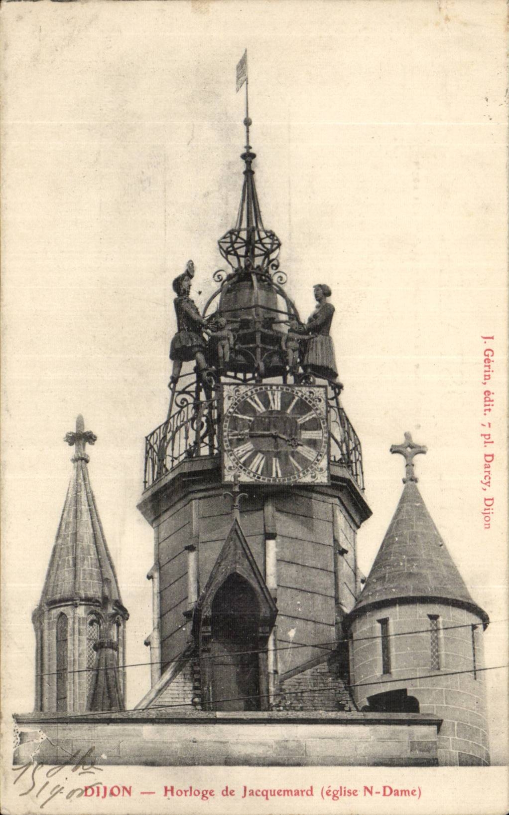 CPA Dijon Clock of Jacquemard Church Notre Dame Clock
