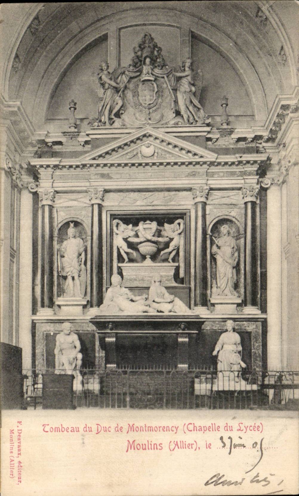 CPA Moulins Tomb of the duke of Montmorency Vault of the College