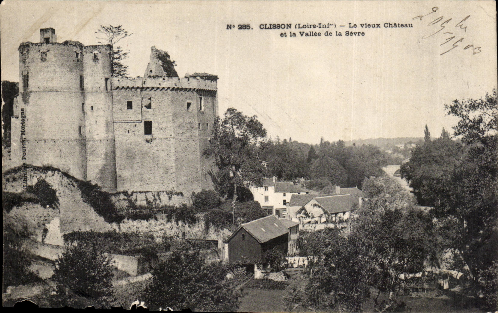 CPA Clisson das alte Schloss und das Tal von trennt sich