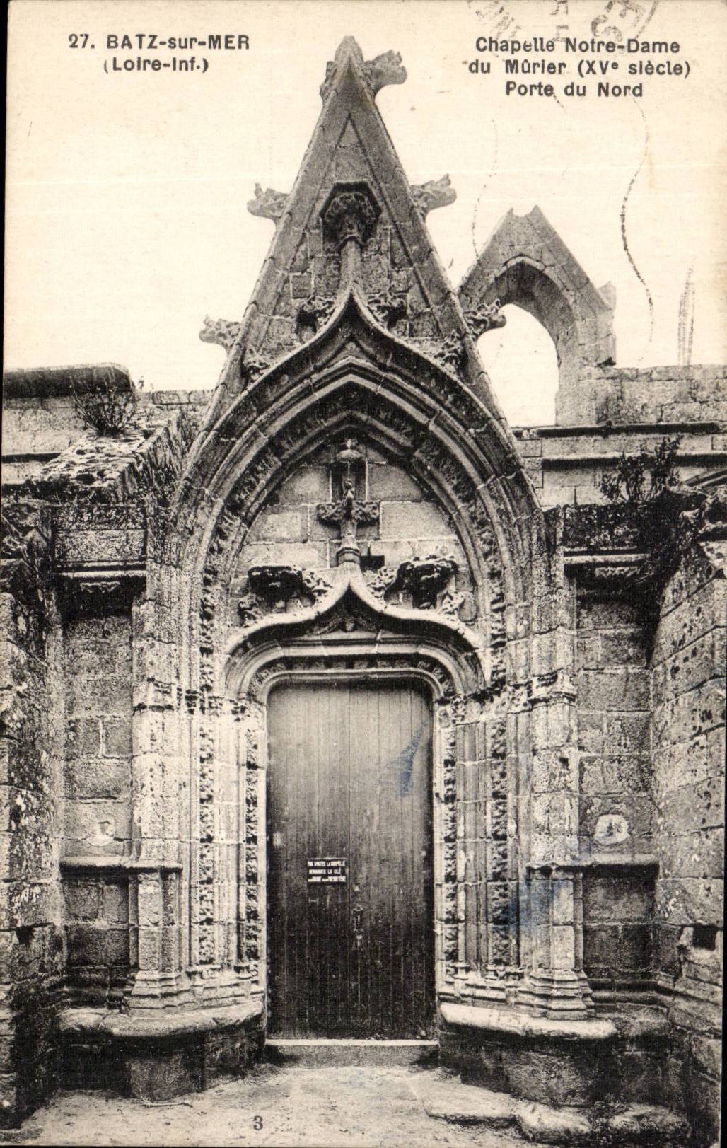 Batz on Sea CPA Vault Our Lady of the Mulberry tree Gate of north