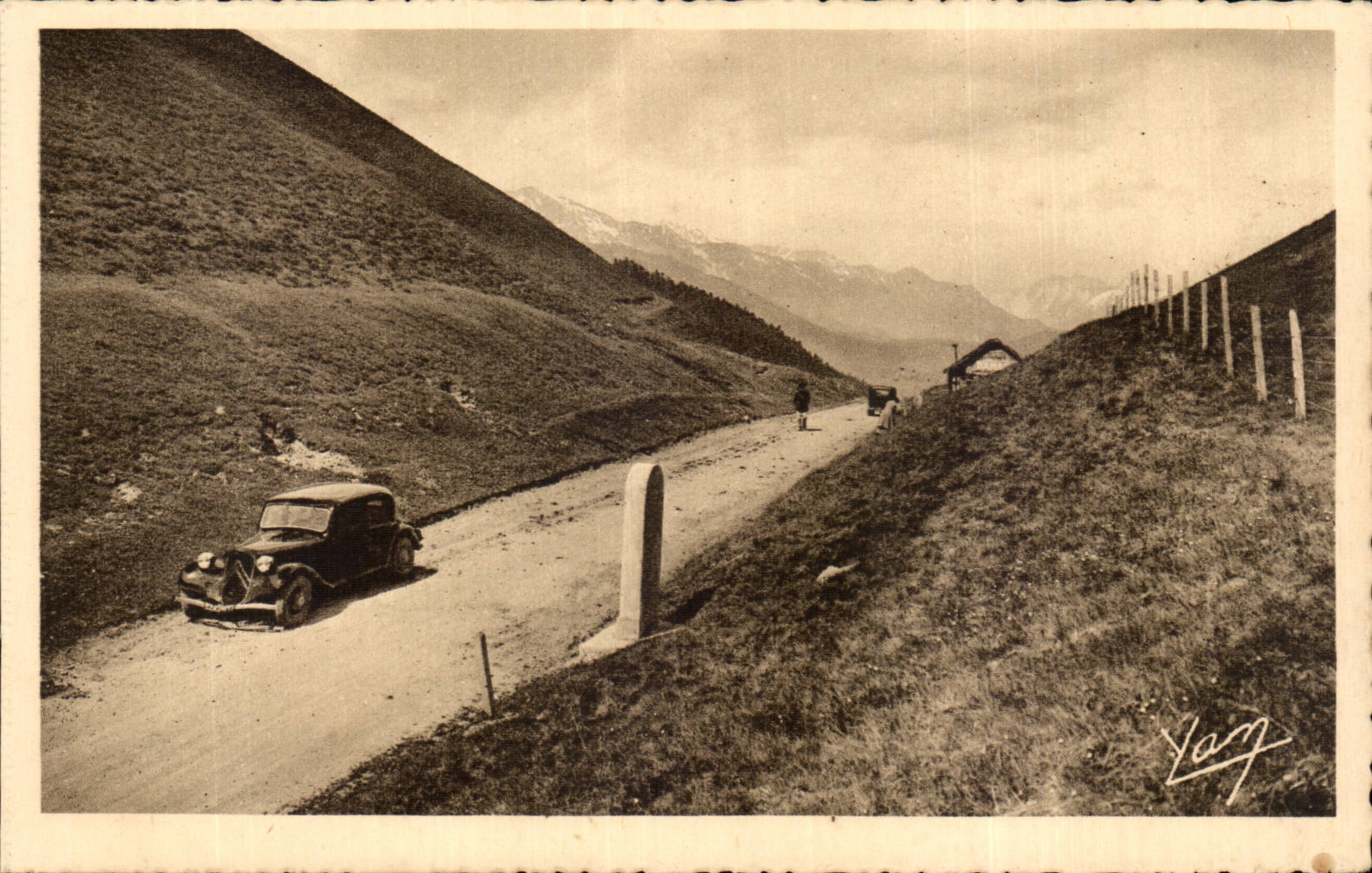 Die Pyrenees CPA De Bagneres de Bigorre hat Luchon Durchgang des Kragens von Peyresourde