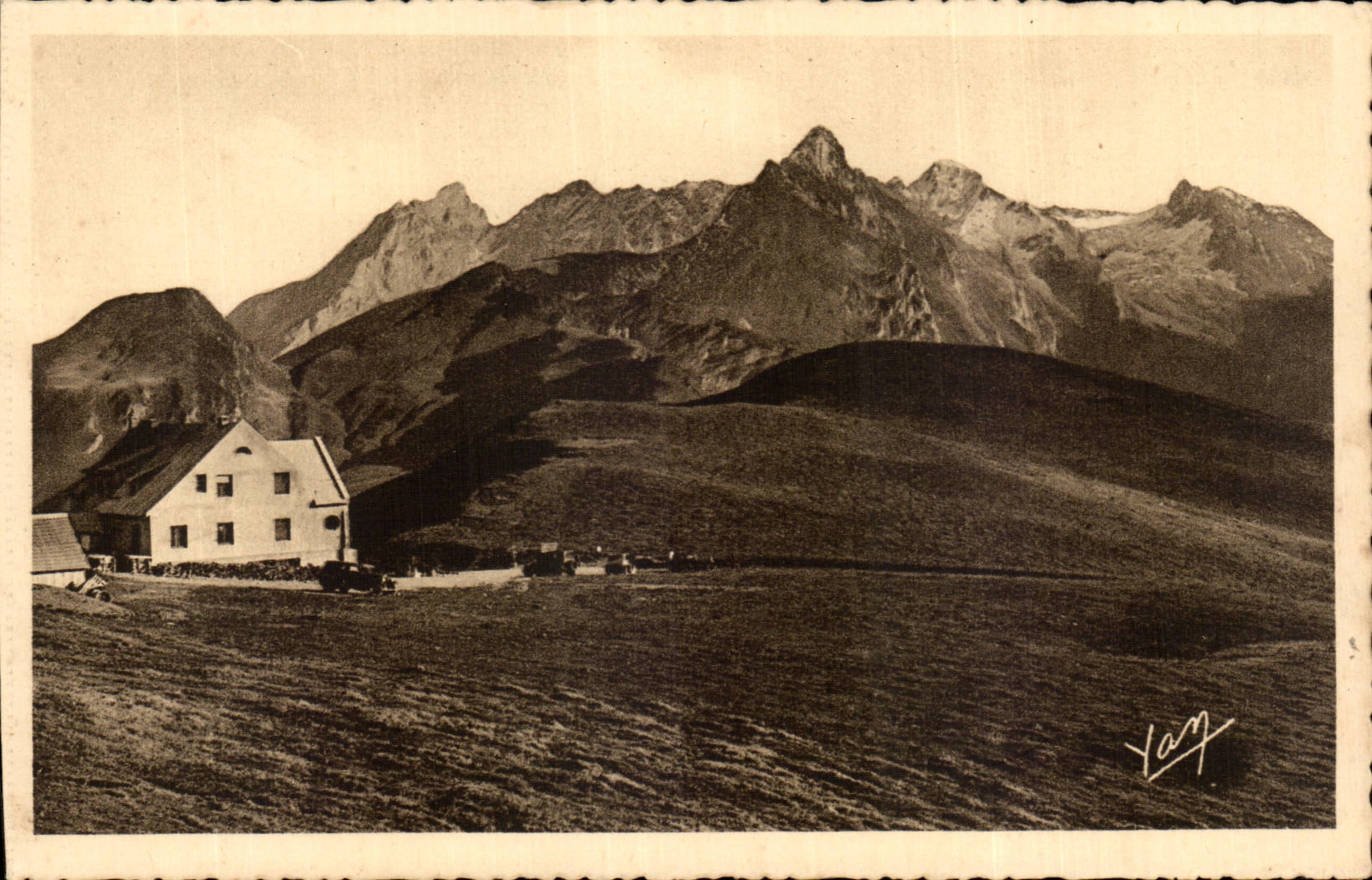 The Pyrenees CPA thermal Road Good Water argeles Gazost the collar of Aubisque