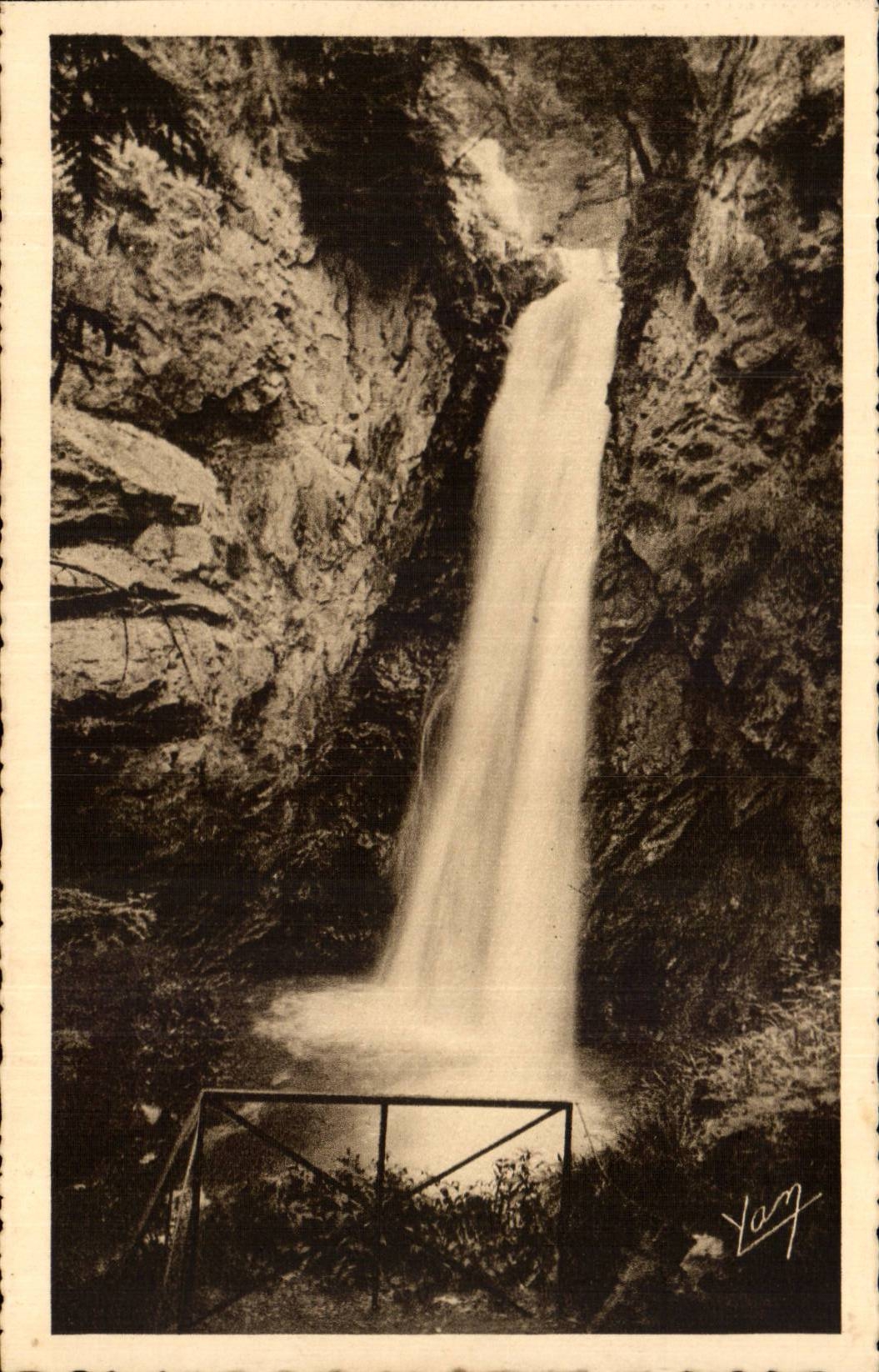 CPA von Tournalet hat Kaskade Bagnerresde Bigorre Gripp Artigue von Garet