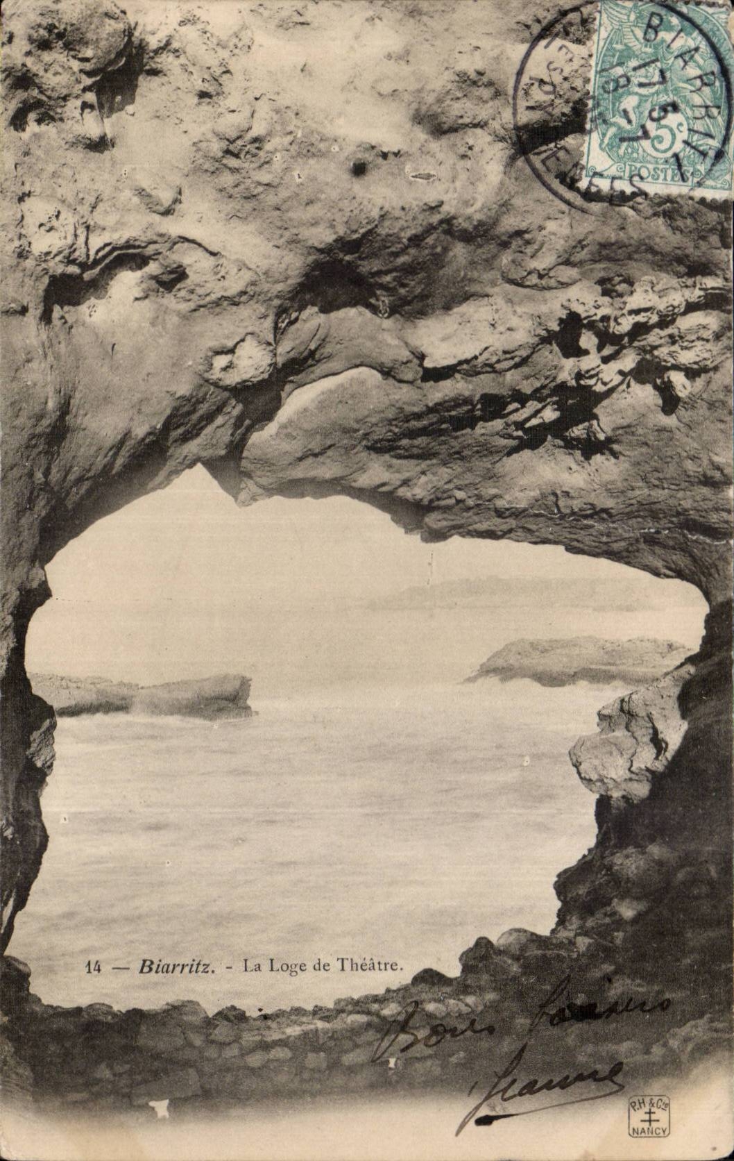 CPA Biarritz La loge de theatre