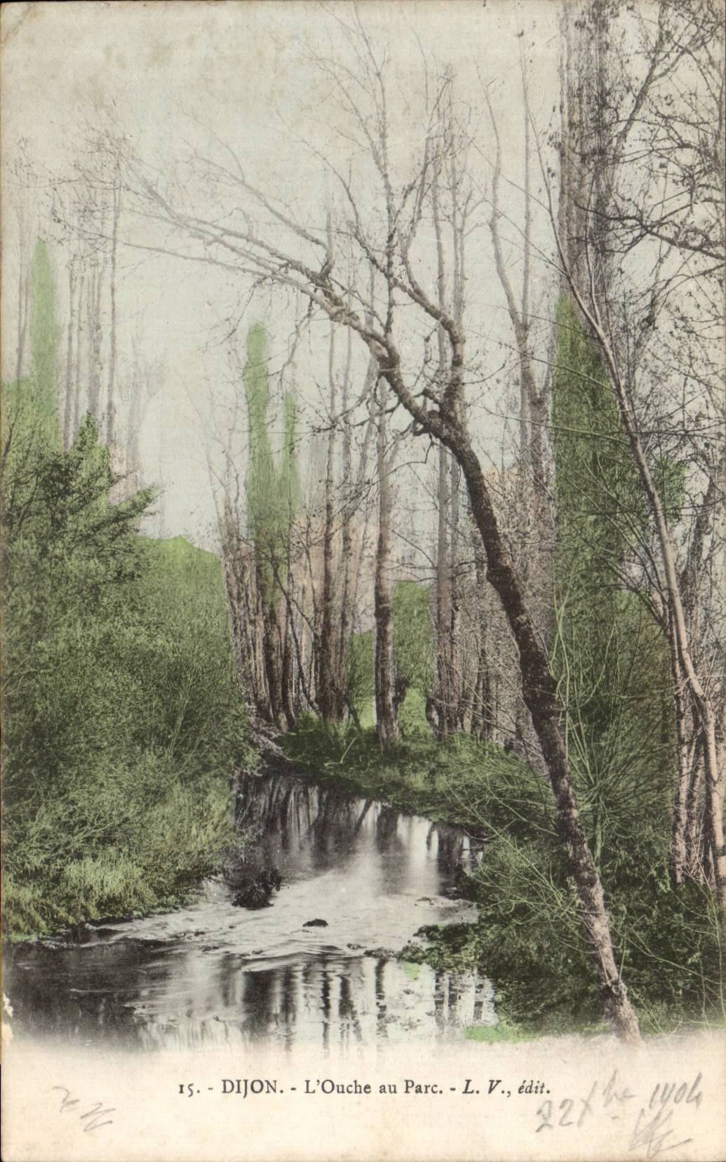 CPA Dijon the ouche with the park