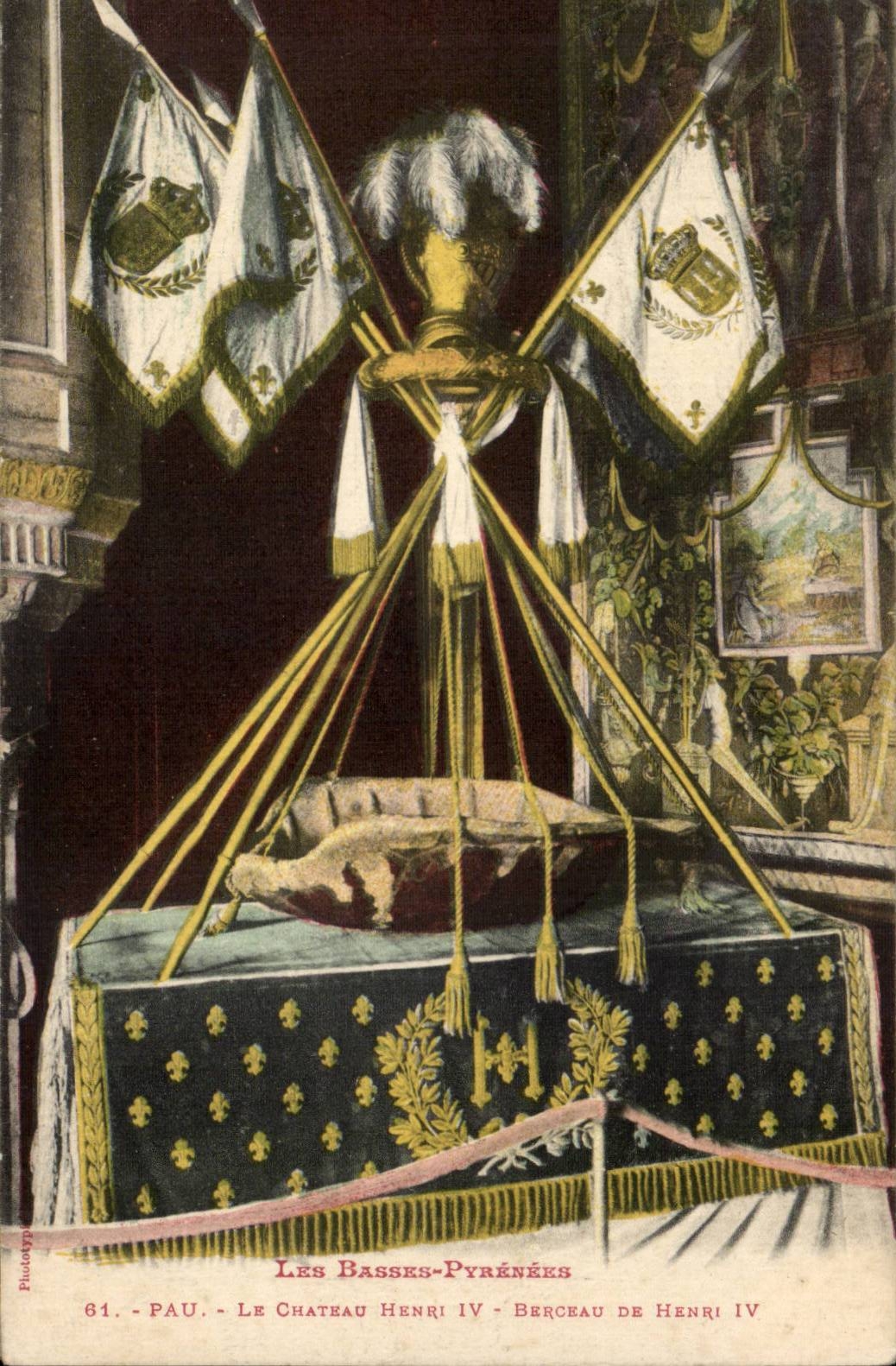 Pau CPA the castle Henri IV Cradle of Henri IV