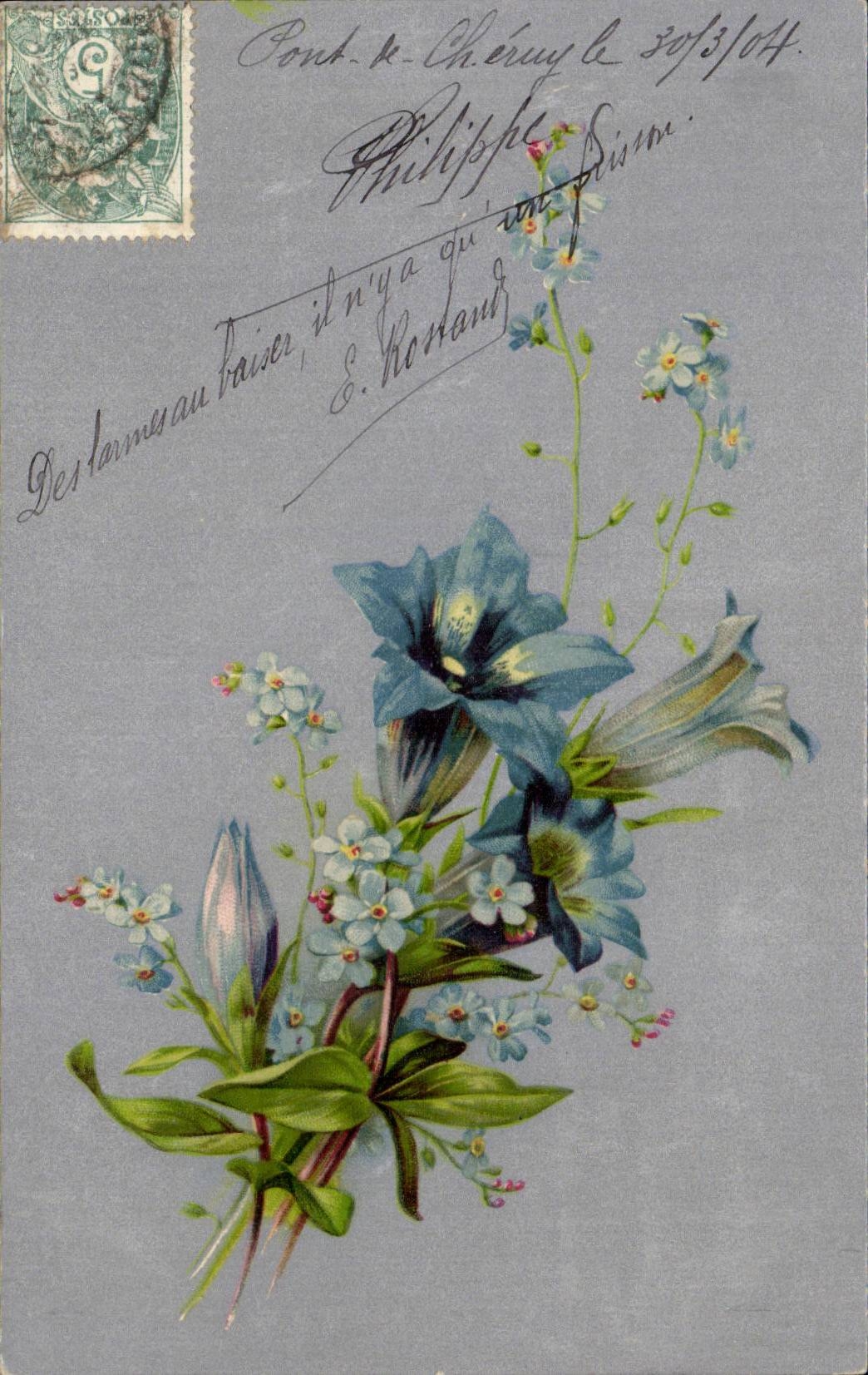 CPA Phantasie-Blumen