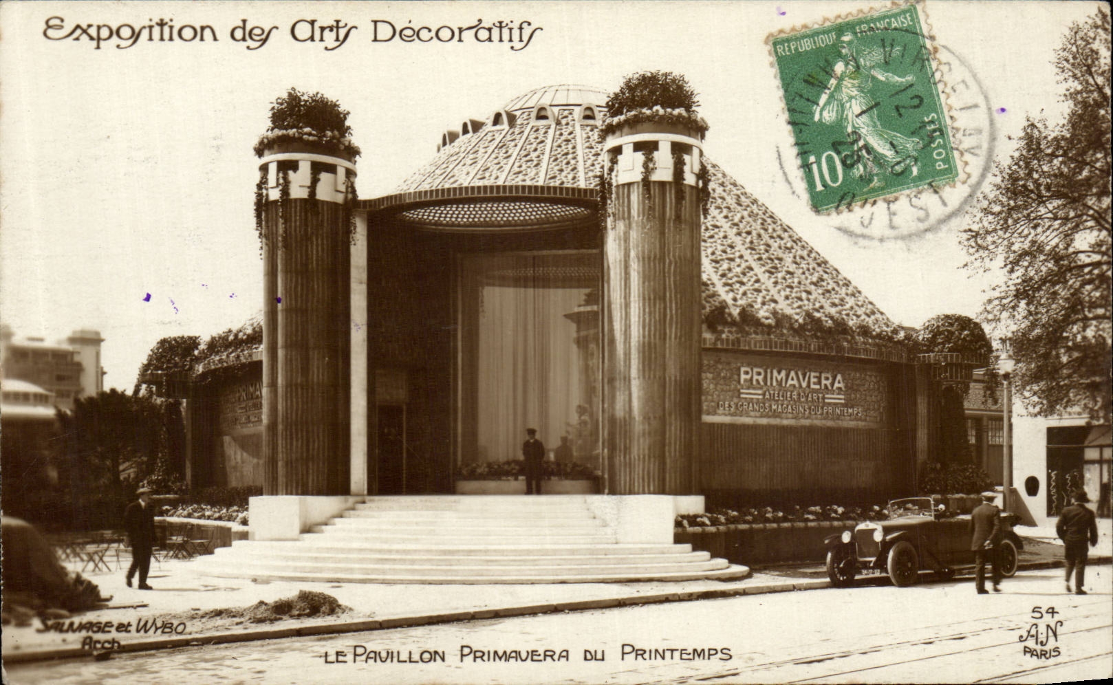 CPA Exposition des Arts DEcoratifs Le pavillon Primavera au Printemps Paris 