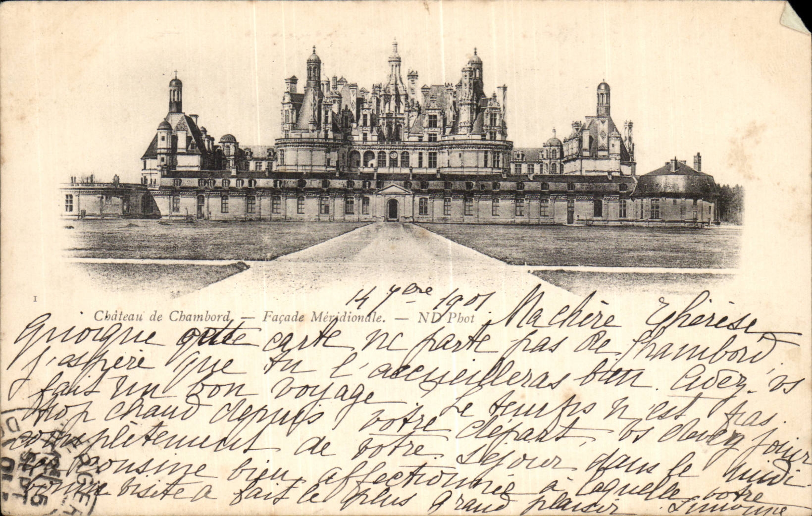 CPA Chateau de chambord Facade meridionale