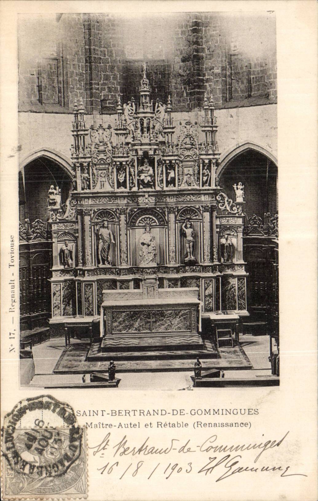 CPA Saint Bertrand de Main Comminges Ofenbrucke und verteilen neu (Renaissance)