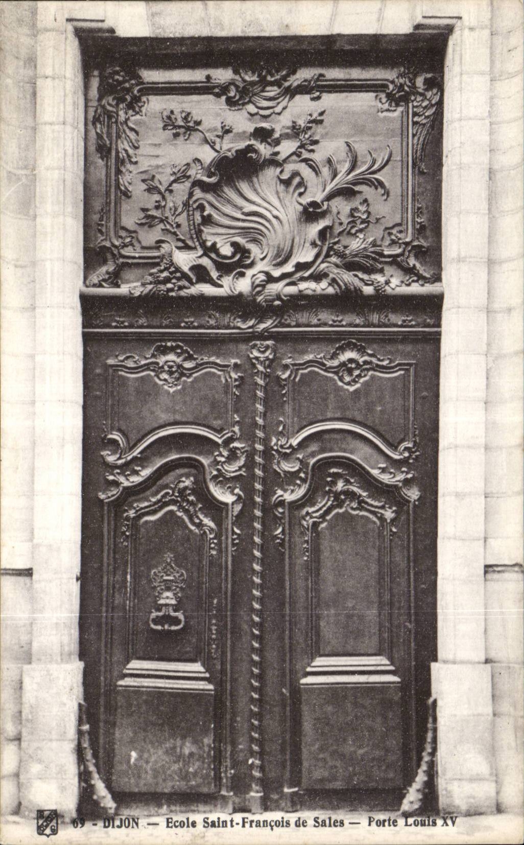 CPA Dijon School Saint François de Salles Gate Louis XV