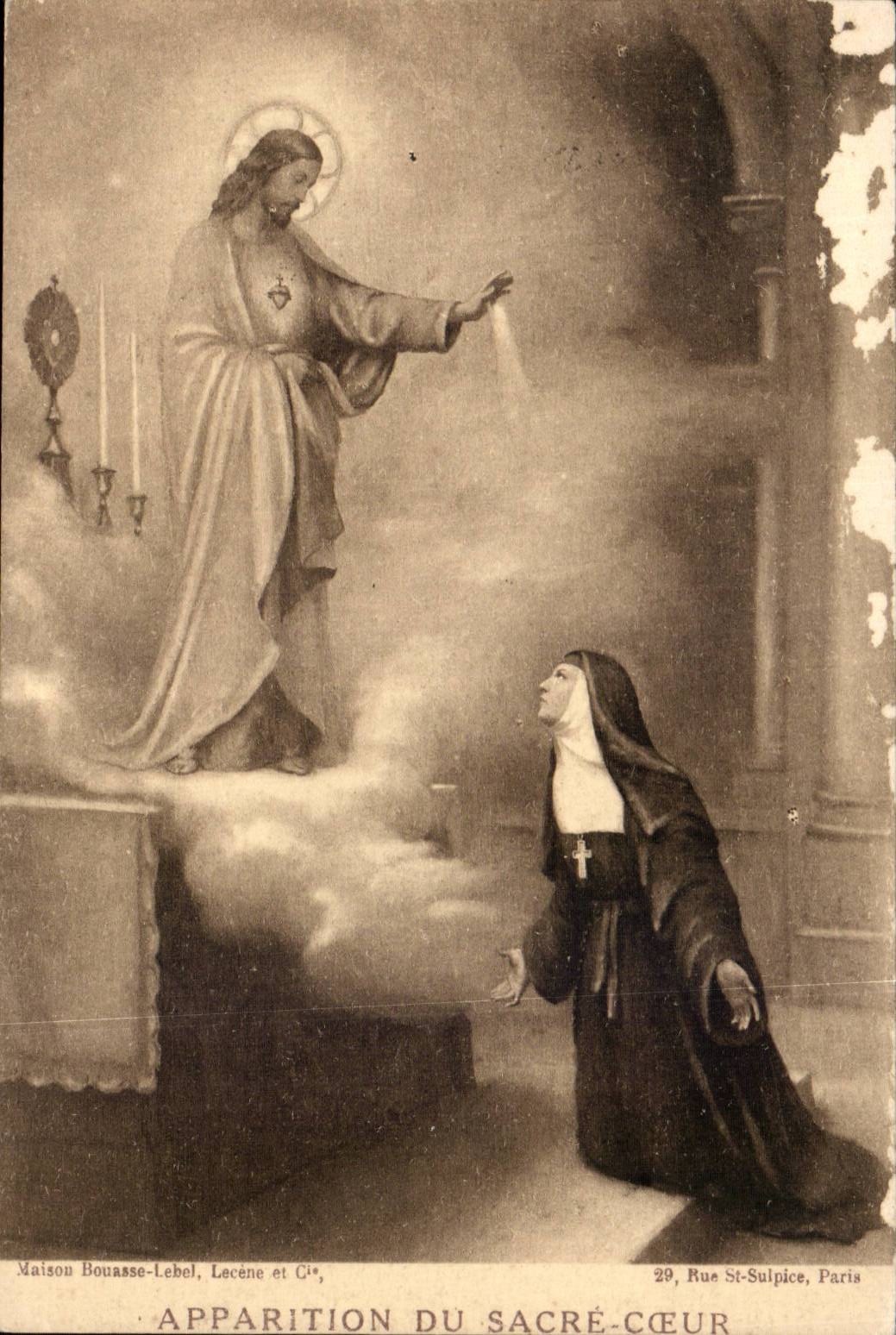 CPA Paris Apparition du SAcre Coeur