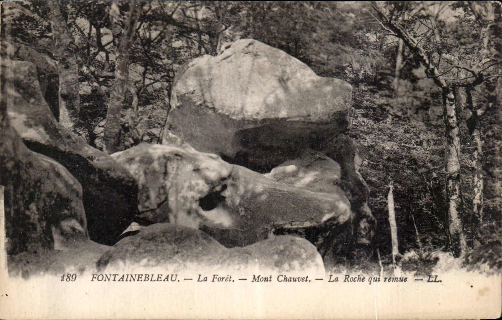CPA Fontainebleau the drill Chauvet Mount the rock which stirs up