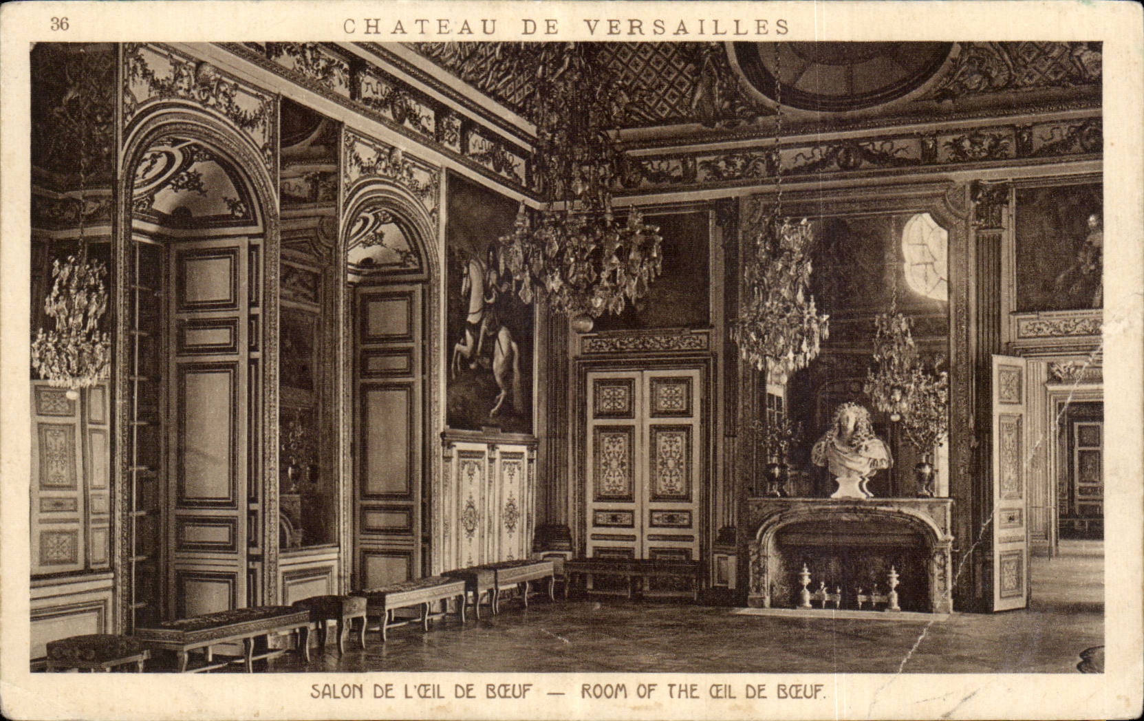 CPA Versailles Living room of the eye of ox