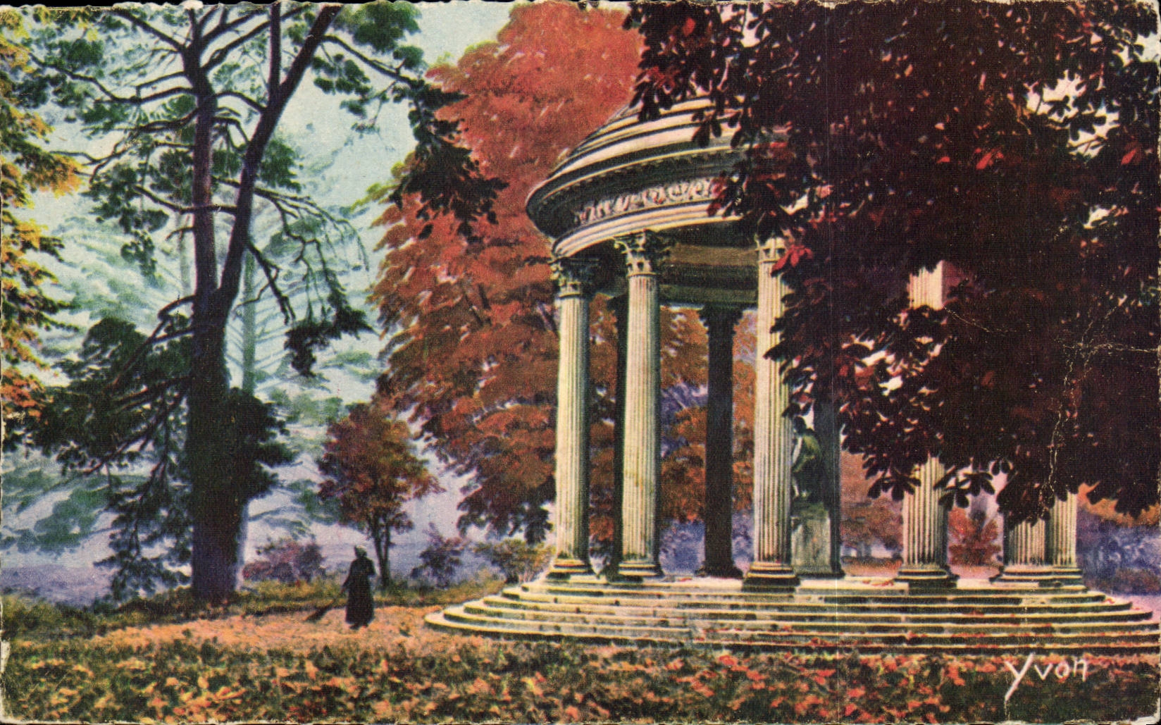 CPA Versailles Small Trianon Temple of the love