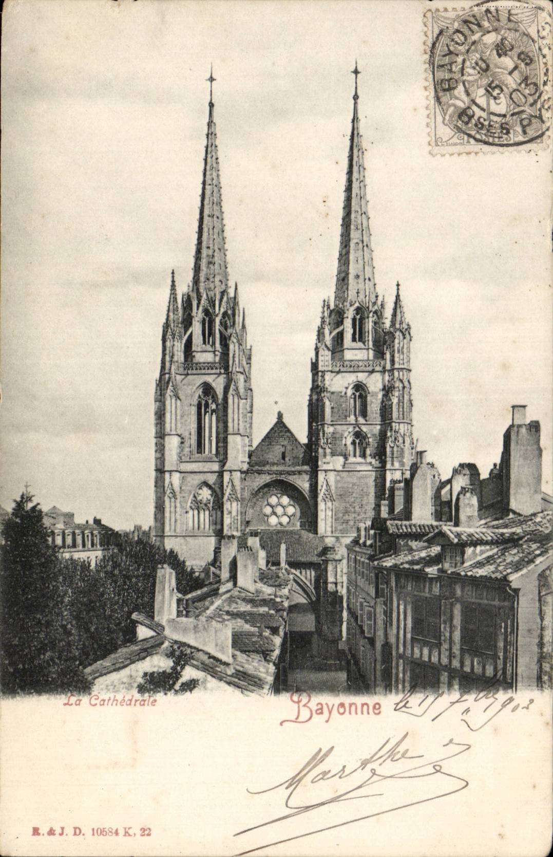 CPA Bayonne the cathedral