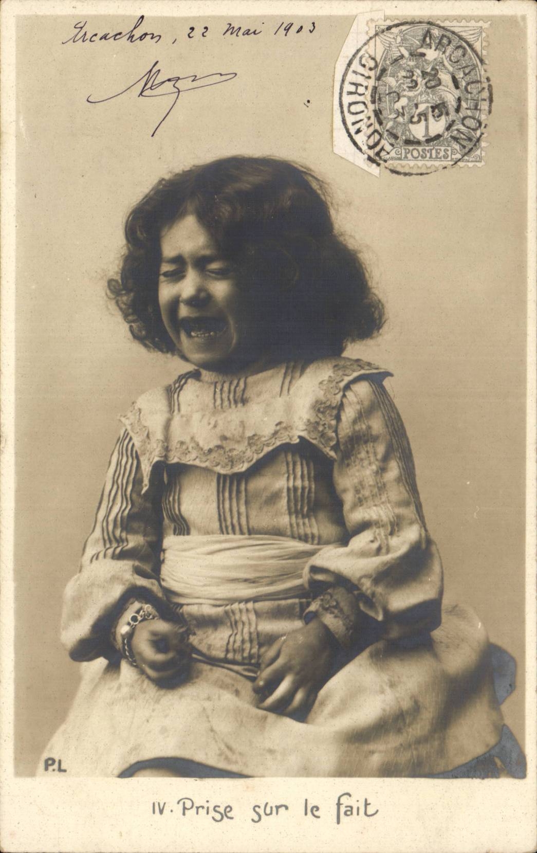 CPA Phantasie-Kind verfangen in der Tat