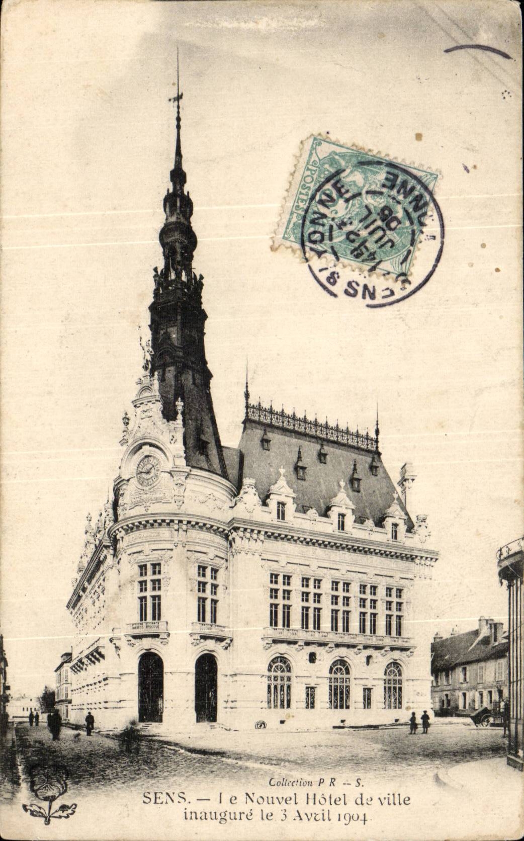 CPA Sens the new town hall inaugurates on April 3rd 1904