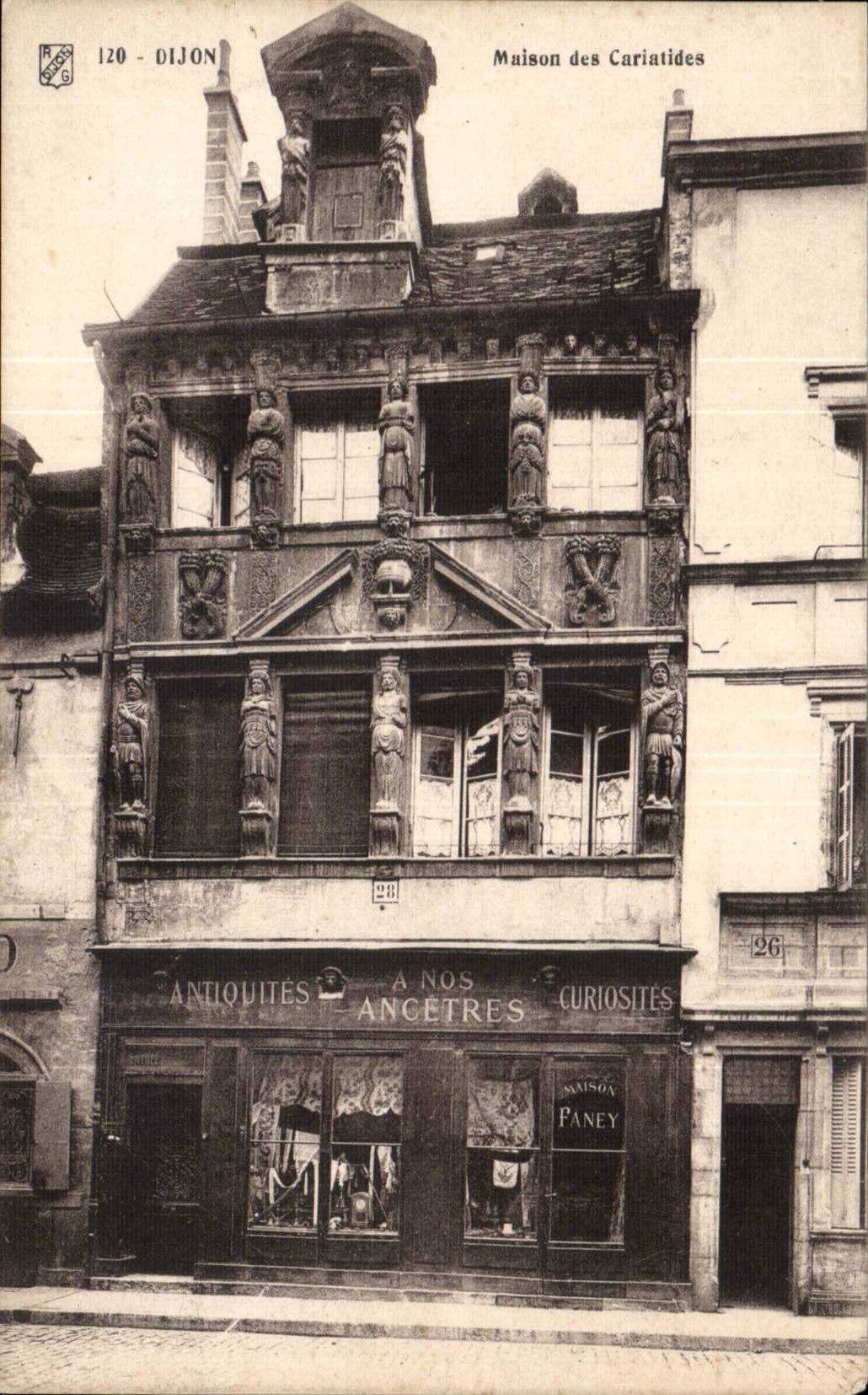 CPA Dijon Haus der Caryatids