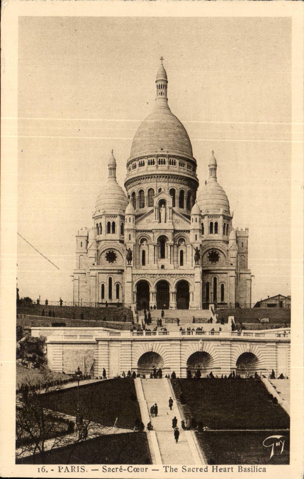 CPA Paris Sacre coeur Montmatrre