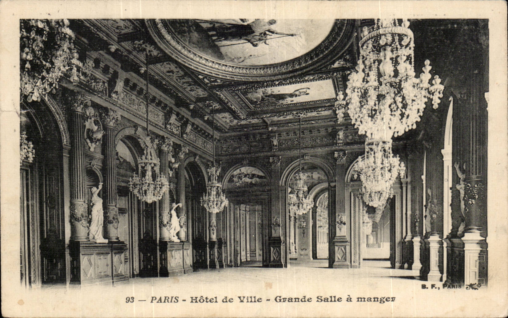 CPA Paris Hotel de ville Grande salle a manger